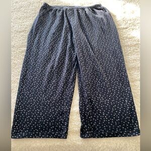 Navy Blue Polka Dot Pajama Pants